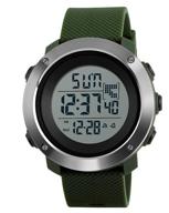 skmei 1267 watch - army green logo