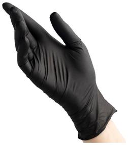 img 3 attached to Examination gloves Benovy Nitrile MultiColor textured on the fingers, 50 pairs, size: M, color: black, 1 pack.