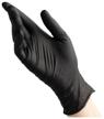examination gloves benovy nitrile multicolor textured on the fingers, 50 pairs, size: m, color: black, 1 pack. logo