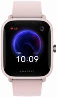 smartwatch amazfit bip u pro, pink logo