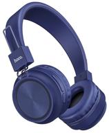 wireless headphones hoco w25, blue logo