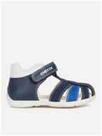 sandals geox elthan boy, size 21, dark blue/blue logo