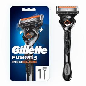 img 4 attached to Gillette Fusion5 ProGlide Men's Razor, 1 Cassette, 5 Carbon Blades, FlexBall Technology, Trimmer