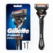 gillette fusion5 proglide men's razor, 1 cassette, 5 carbon blades, flexball technology, trimmer logo