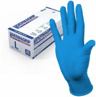 examination gloves wrp dermagrip high risk, 25 pairs, size: l, color: blue logo