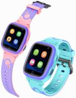 smart kids watch / smart watch / waterproof watch / gps tracker / kids watch / sos button / blue logo