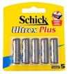 set of 5 replacement cassettes for schick ultrex plus logo