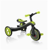 tricycle globber trike explorer 2 in 1, green logo