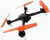 hiper shadow fpv quadrocopter: black/orange high-performance drone логотип