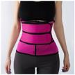neoprene adjusting exercise corset waist training fitness slimming belt, pink xxxl logo