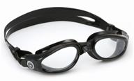 очки для плавания aqua sphere kaiman, black/clear lens логотип