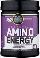 amino acid complex optimum nutrition essential amino energy, grapes, 585 gr. logo