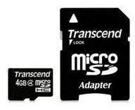 transcend microsdhc 4 gb class 4 uhs-i memory card sd adapter logo