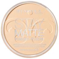 rimmel stay matte powder re-pack 001 transparent logo