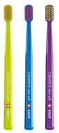 зубная щетка curaprox cs 5460 ultra soft, салатовый/голубой/фиолетовый, 3 шт. логотип