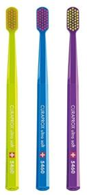 img 3 attached to Curaprox CS 5460 Ultra Soft Toothbrush, salad/blue/purple, 3 pcs.