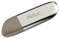 netac u352 usb 2.0 16gb flash drive x 1 silver/brown logo