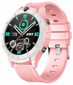 img 3 attached to Smart smart watch K-12 / SIM card / for child, teenager, adult / GPS / Touch screen / Bluetooth / Voice message / Camera / Video call / Chat / Calls / Pink