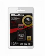 microsd 128gb oltramax class 10 premium uhs-i u3 (95 mb/s) sd adapter логотип