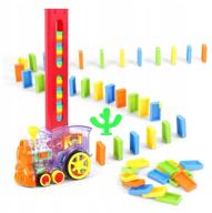 educational toy si cheng domino train, multi-colored logo