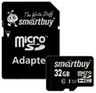 smartbuy classic series microsdhc 32 gb class 10, r/w 25/30 mb/s, sd adapter logo