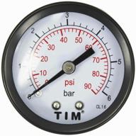 axial pressure gauge 1/4" - 6 bar tim art. y-50t-6 logo