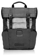 everki contempro roll top laptop backpack 15.6" ekp161, black logo