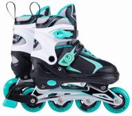 sliding roller skates ridex allure, river. 31 – 34 mint logo