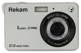 img 3 attached to Фотоаппарат Rekam iLook S990i, серебристый
