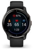 ⌚ black garmin venu 2 plus wi-fi smartwatch логотип