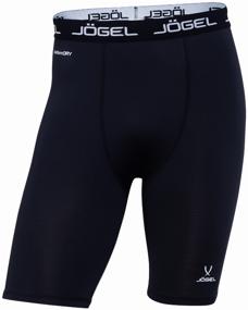 img 3 attached to Jögel Camp Compression Shorts PerFormDRY Tight Short (JBL-1300-061), black/white - size M