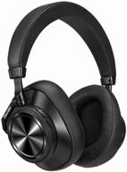premium sound experience: bluedio t7 plus wireless headphones in sleek black design logo