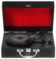 vinyl player ricatech rtt20 black logo