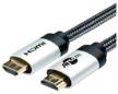 atcom high speed hdmi cable 2.0 - 3m, silver/black: enhanced connectivity solution logo