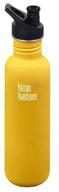 hot drink bottle klean kanteen classic sport, lemon curry logo
