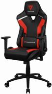 computer chair thunderx3 tc3 gaming chair, upholstery: imitation leather, color: ember red logo