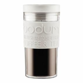 img 4 attached to Термокружка Bodum Travel Mug, twist, 0.35 л, белый