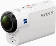 action camera sony hdr-as300, 8.2mp, 1920x1080, white логотип