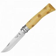 folding knife opinel №7 nature snowflakes logo