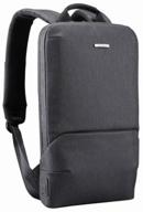 backpack male city 11l for laptop 15.6, tablet kingsons ks3215w dark gray waterproof with usb charging cloth teenage logo