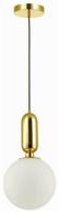светильник odeon light okia 4669/1, e27, 40 вт, кол-во ламп: 1 шт., цвет арматуры: золотой, цвет плафона: белый логотип