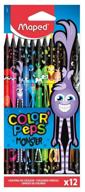maped color pencils color "peps monster 12 colors (862612) logo