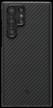 pitaka magez case case for samsung galaxy s22 ultra, color black kevlar logo