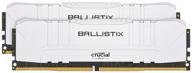 ram crucial ballistix 16 gb (8 gb x 2) ddr4 3200 mhz dimm cl16 white logo