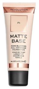 img 4 attached to REVOLUTION Matte Base Foundation, 28 ml, shade: F1