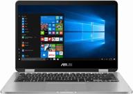 14" notebook asus vivobook flip 14 tp401-dh02t 1366x768, intel celeron n4020 1.1 ghz, ram 4 gb, lpddr4, intel uhd graphics 600, windows 10 home in s, 90nb0iv1-m07040, silver logo