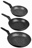 frying pan set satoshi kitchenware 846440, 3 pieces black logo