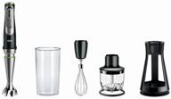 🔪 braun mq 9125xs hand blender: powerful mixing in sleek black/silver design logo