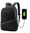 urban backpack, universal for a laptop with a usb port proffi travel ph11046 logo
