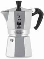 geyser coffee maker bialetti moka express 1164 (4 portions), silver logo
